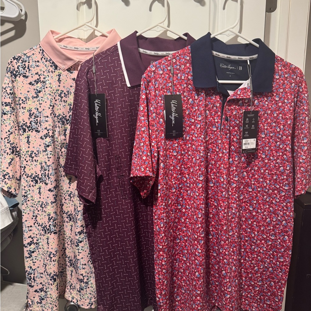 Walter Hagen Men's Performance 11 Novelty Print Golf Polo